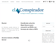 Tablet Screenshot of elconspirador.com